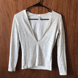 Deep V American Apparel Top